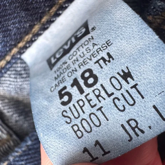 NWT Deadstock Vintage Y2K 2001 Superlow Bootcut Levi’s size 11 Junior - Picture 4 of 13